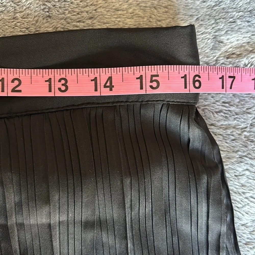 T Tahari Accordion Pleat Wide Leg Pants in Black Size Large EUC - Picture 4 of 5